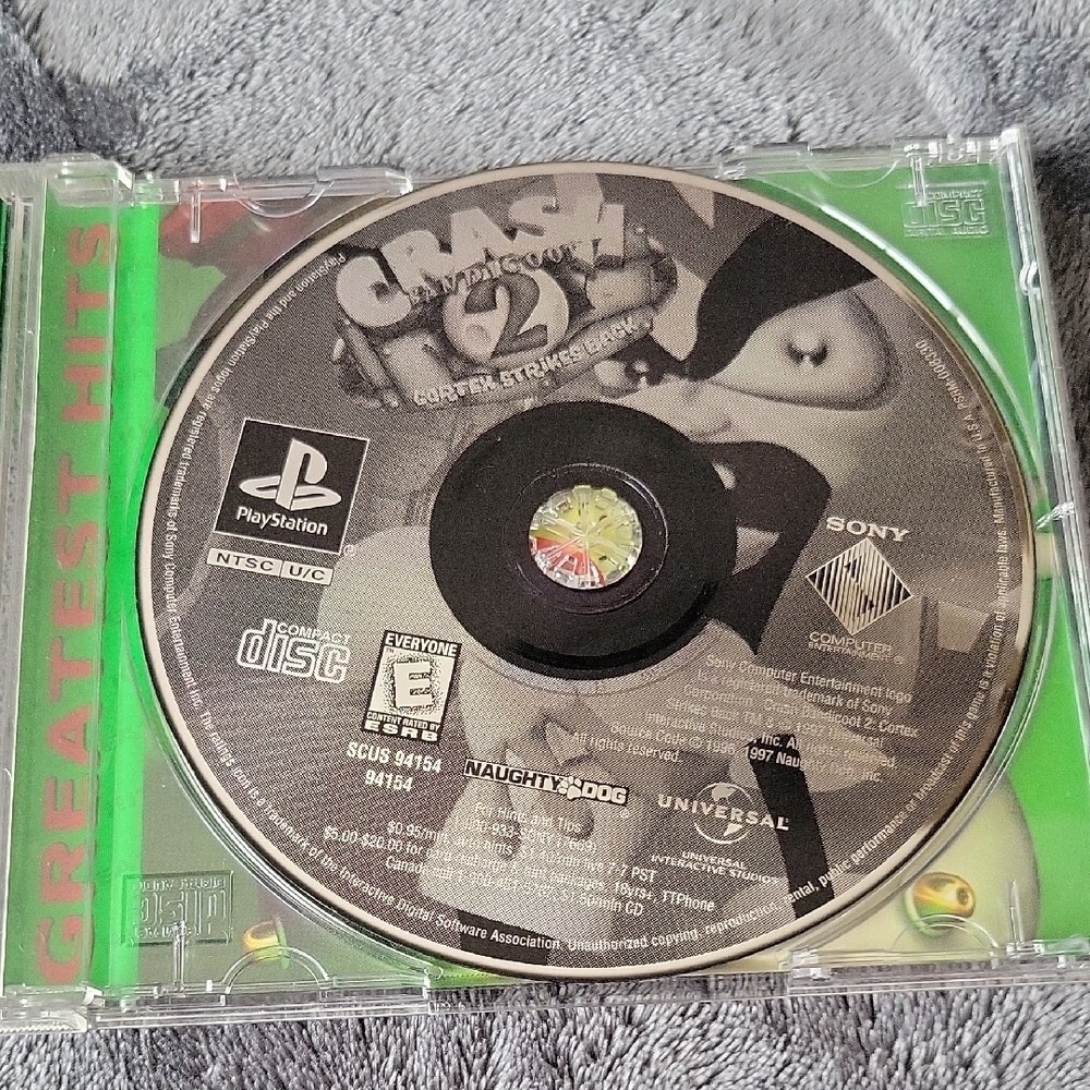 1997 Sony PlayStation Crash Bandicoot 2 - Green and Black Edition.27 - Picture 3 of 5